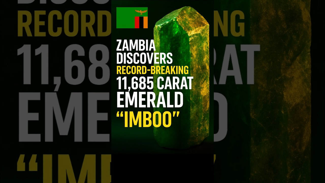 Zambia Discovers Record-Breaking 11,685 Carat Emerald “Imboo” 🟢💎 | The Buffalo Gem 