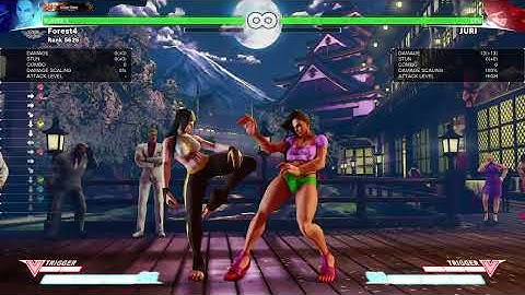Laura Block String With QCB+HP Fireballs STREET FIGHTER V