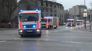 [16 Fahrzeuge auf einmal] Medizinische Task Force Hamburg auf Einsatzfahrt zur Vollübung