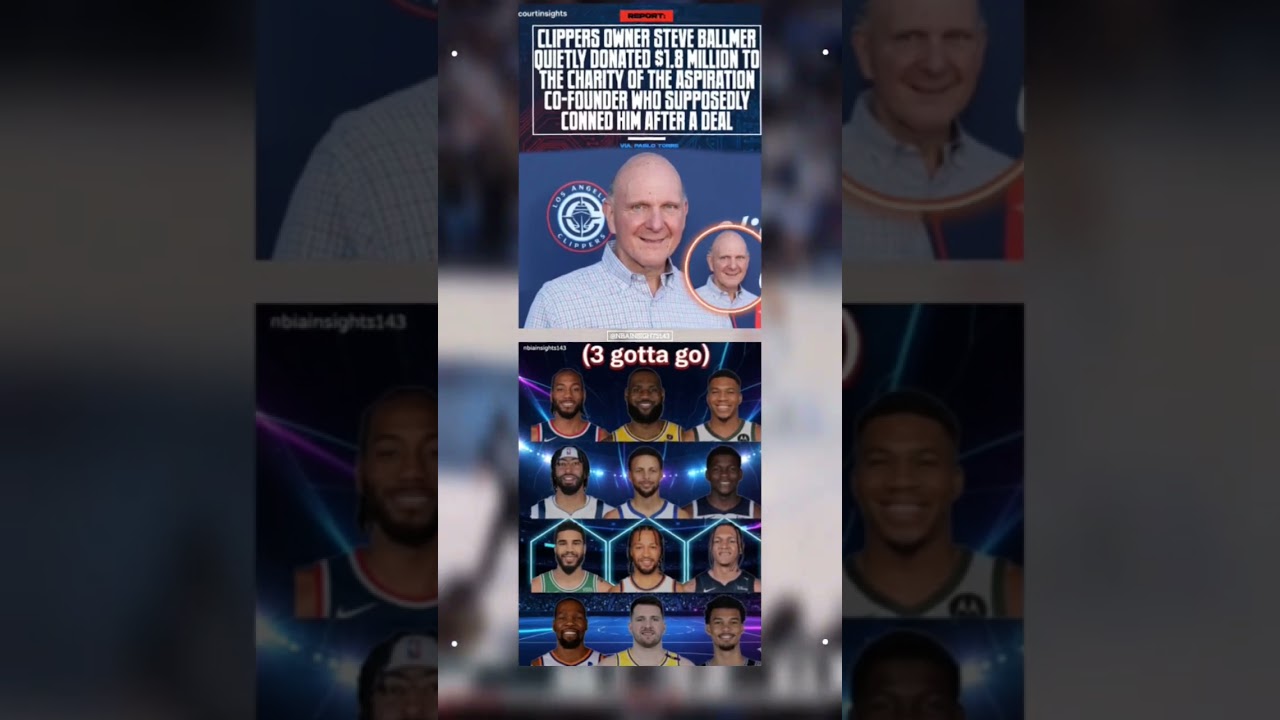 Clippers Owner Steve Ballmer Donated $1.8M to Charity of Alleged Conman 💰 | NBA News