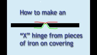 How to make an X hinge from iron on covering for an R/C airplane