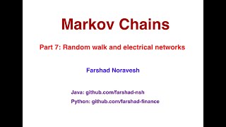 Part 7: random walks and electrical networks