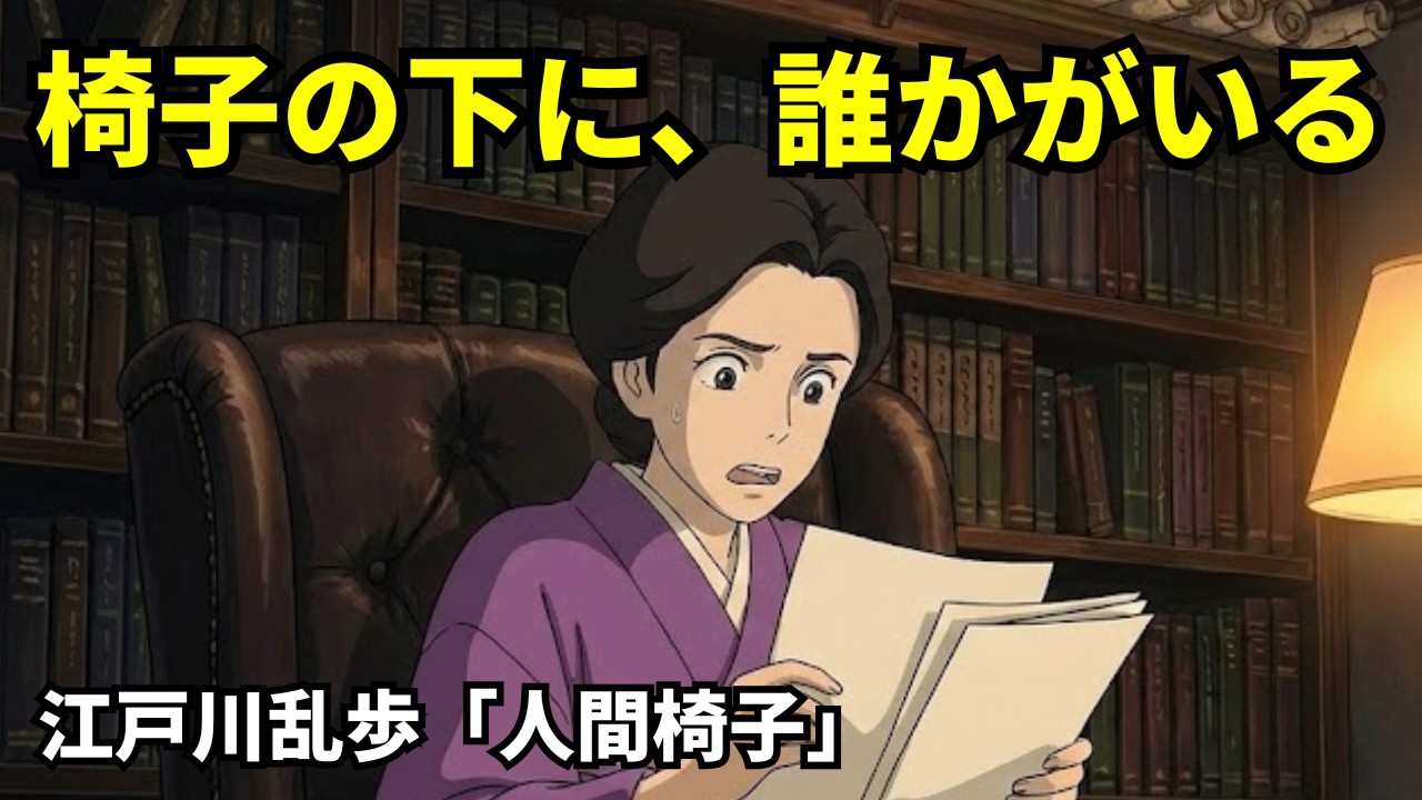 【江戸川乱歩】人間椅子｜狂気と執着が産んだ「究極のミステリー」