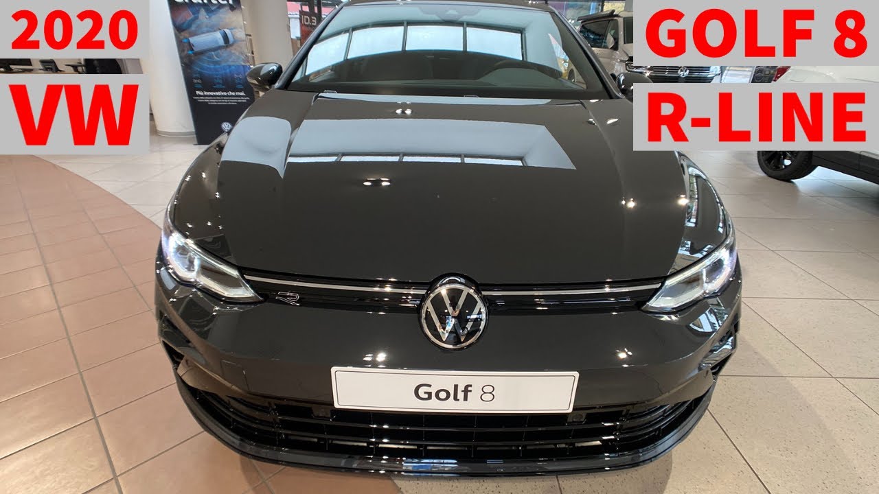 Volkswagen Golf 8 R Line 150 Hp Dark Grey Youtube