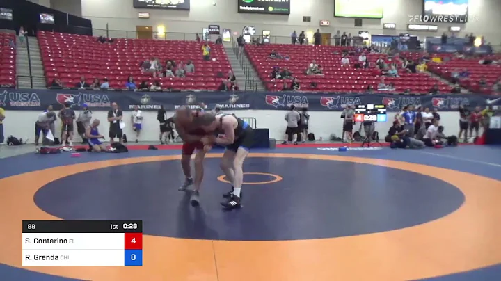 88 Lbs Rr Rnd 1 - Steve Contarino, Florida Vs Rona...