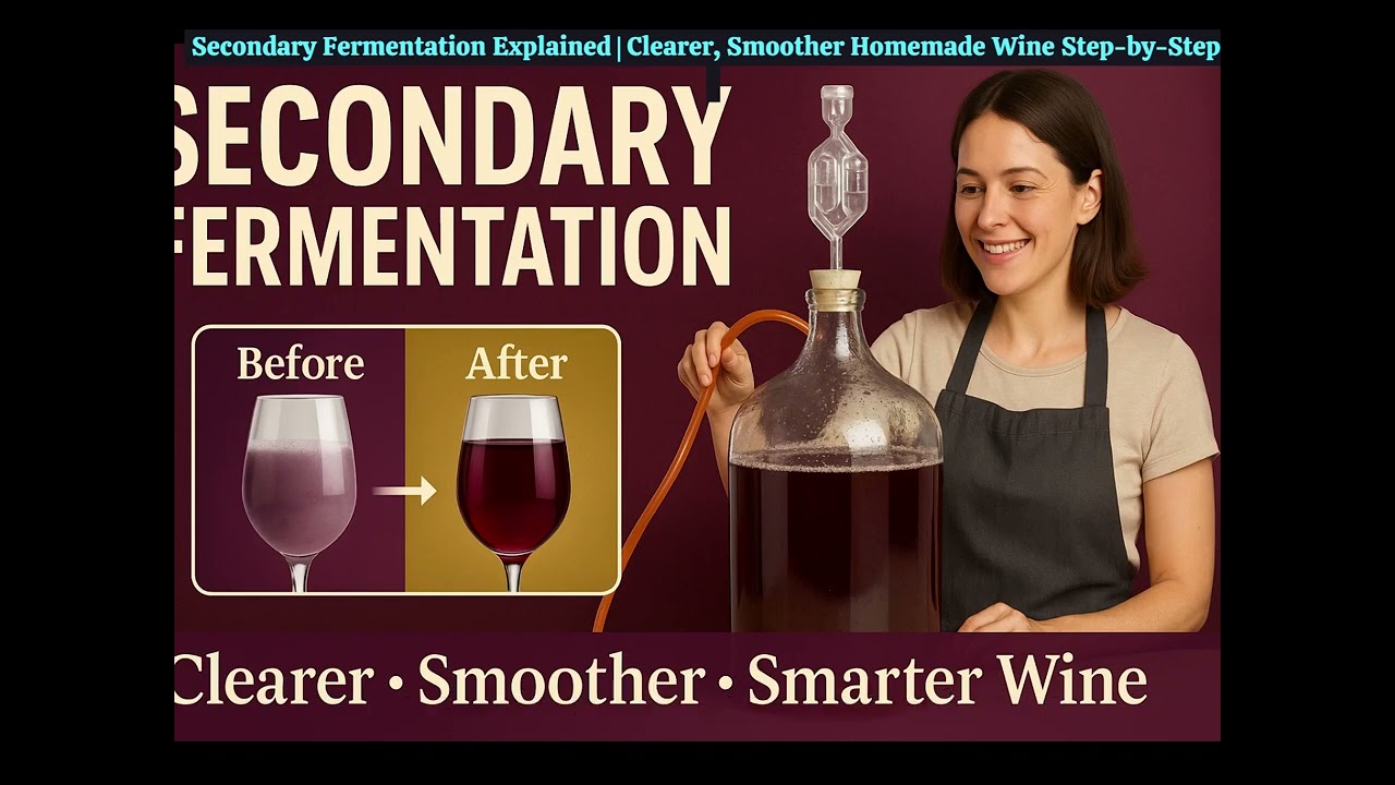 Secondary Fermentation Explained | Clearer, Smoother Homemade Wine Step-by-Step”