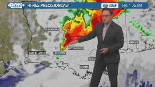 New Orleans Weather: Damaging winds possible overnight on Northshore