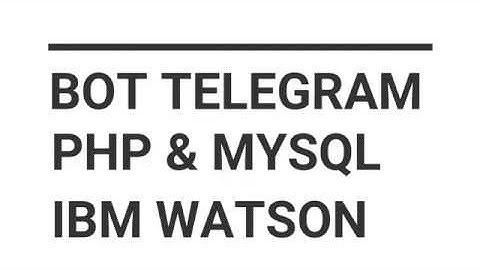 Membangun Bot Telegram dengan  Kombinasi PHP,  MySQL, IBM Watson - Cat and Dog Recognition