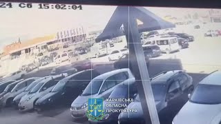 Областная прокуратура опубликовала видео с моментом прилета поезда по харьковскому направлению.