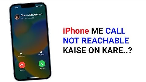 iPhone me call not reachable kaise chalu kare ? How to on call not reachable in iphone?