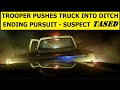 MIDDLE OF NOWHERE - ARKANSAS STATE POLICE pursuit unconventional PIT - Suspect runs and is TASED