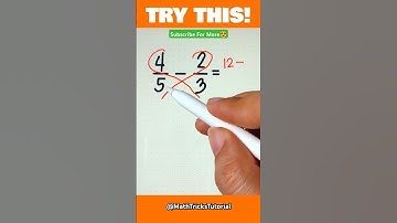 Fractions Hacks #MathTricksTutorial #maths #tutorial #mathematics #shorts #education