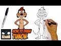 How to Draw Lion King | Timon | Step-by-Step Tutorial