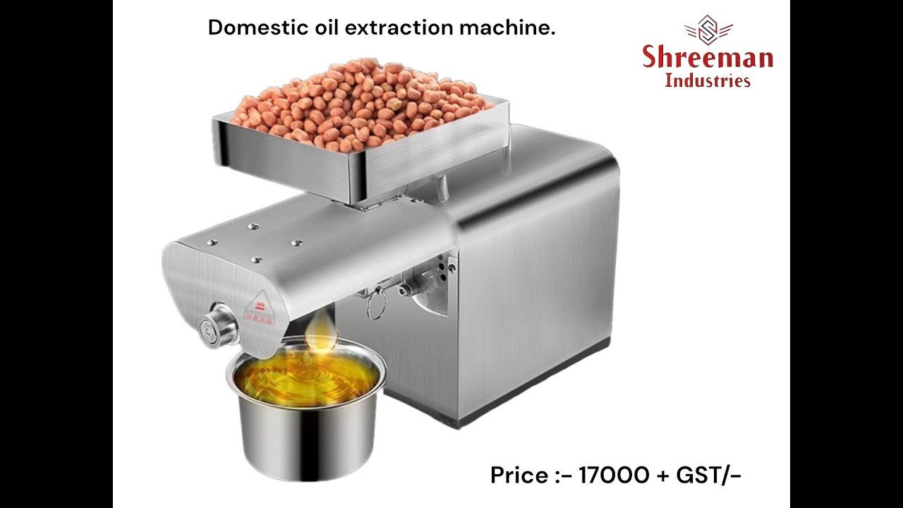 Domestic oil extraction machine.