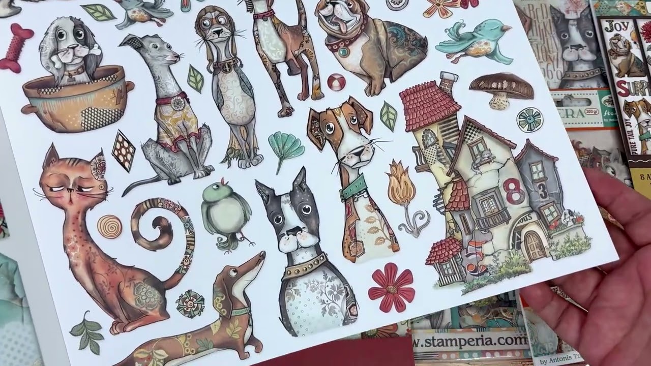 New Stamperia Collection Furry Friends Let's See!!!