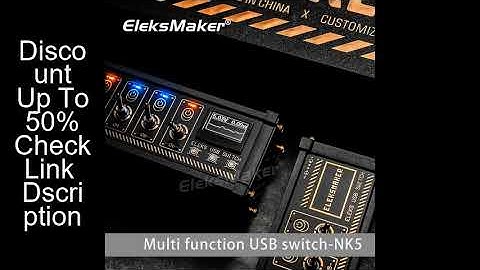 EleksMaker?USB switch, independent control, button switch, retro gold plating, table setting, sense