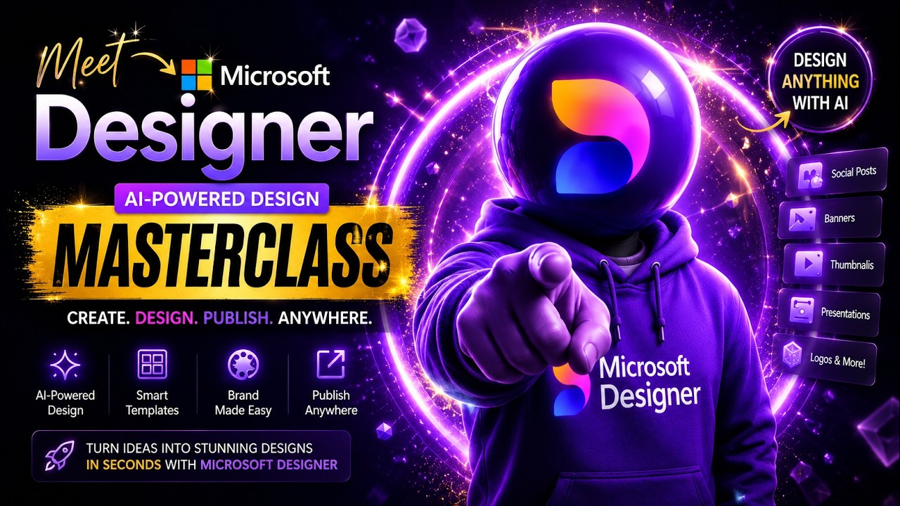 Meet Microsoft Designer —AI Design Masterclass(Full Tutorial 2026)#aitools2026#tech#viral#microsoft