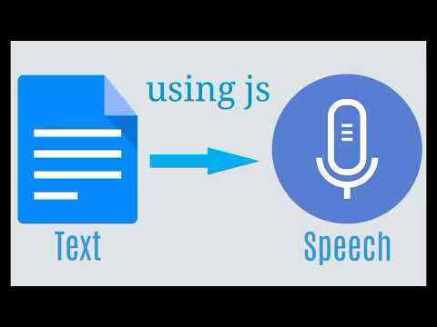 convert text to speech using ....@javascript
