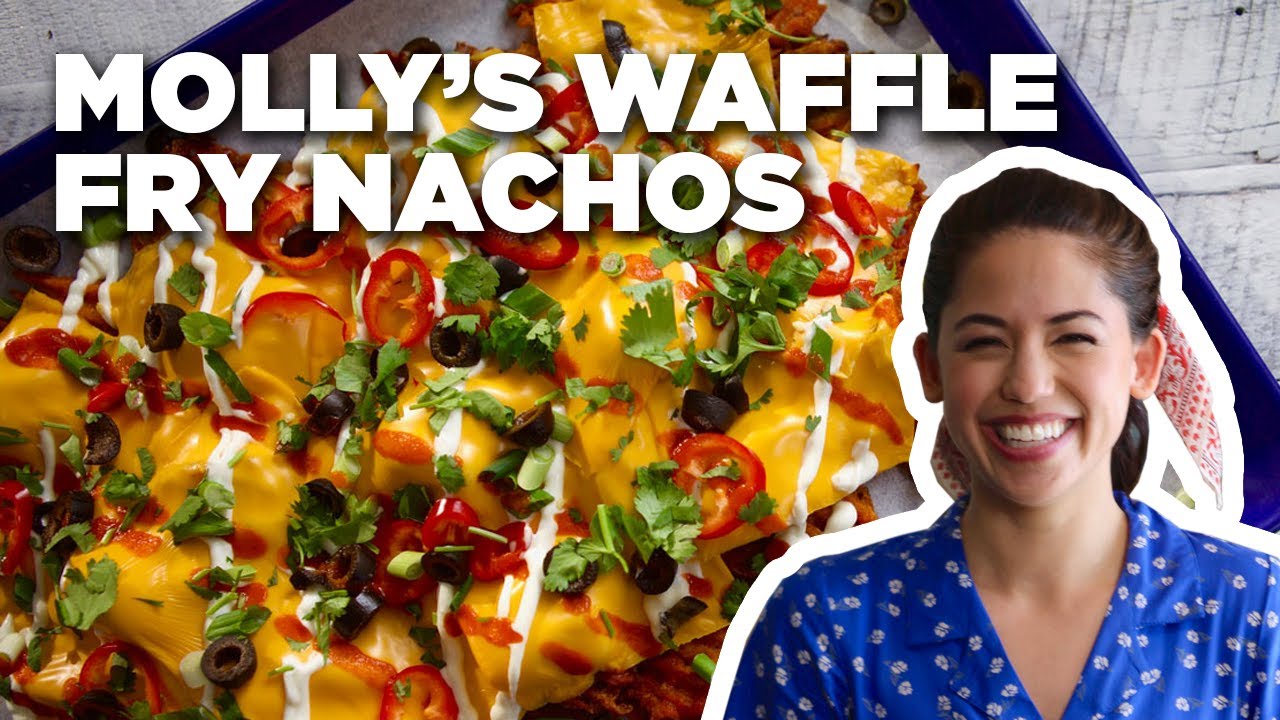 Sweet Potato Waffle Fry Nachos with Molly Yeh | Girl Meets Farm | Food Network