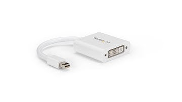 Mini DisplayPort to DVI Video Adapter Converter - White - MDP2DVIW | StarTech.com