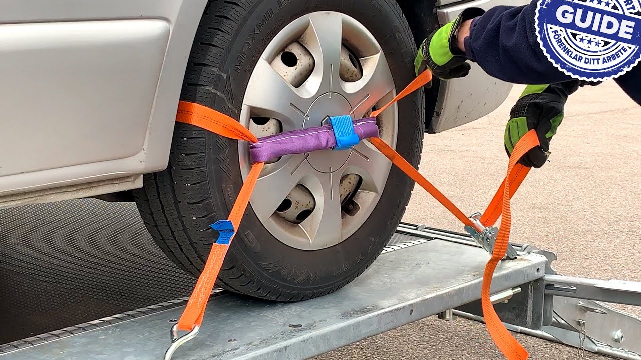 Så lastar och säkrar du en biltransport • Guide, steg-för-steg • Trailerimport • Ifor Williams