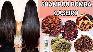 SEU CABELO VAI CRESCER EM VELOCIDADE DE FOGUETE SHAMPOO BOMBA CASEIRO #saudavel #crescimento#shampoo