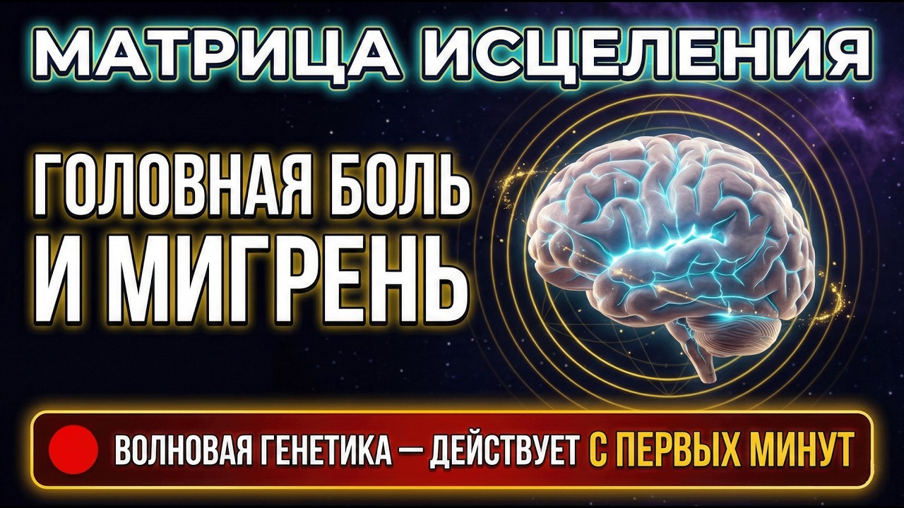Матрица Исцеления от Головной Боли и Мигрени | Волновая Генетика | 174 Hz