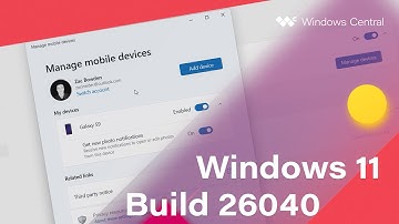 Windows 11 Build 26040 - New Install UI, Mobile Devices, Archive Options + MORE