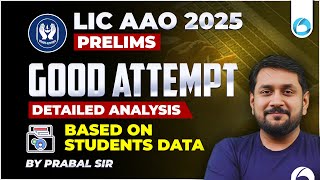 LIC AAO Prelims Good Attempt 2025 | Detailed Analysis |Exam Review Expected Cut-Off Based on Student