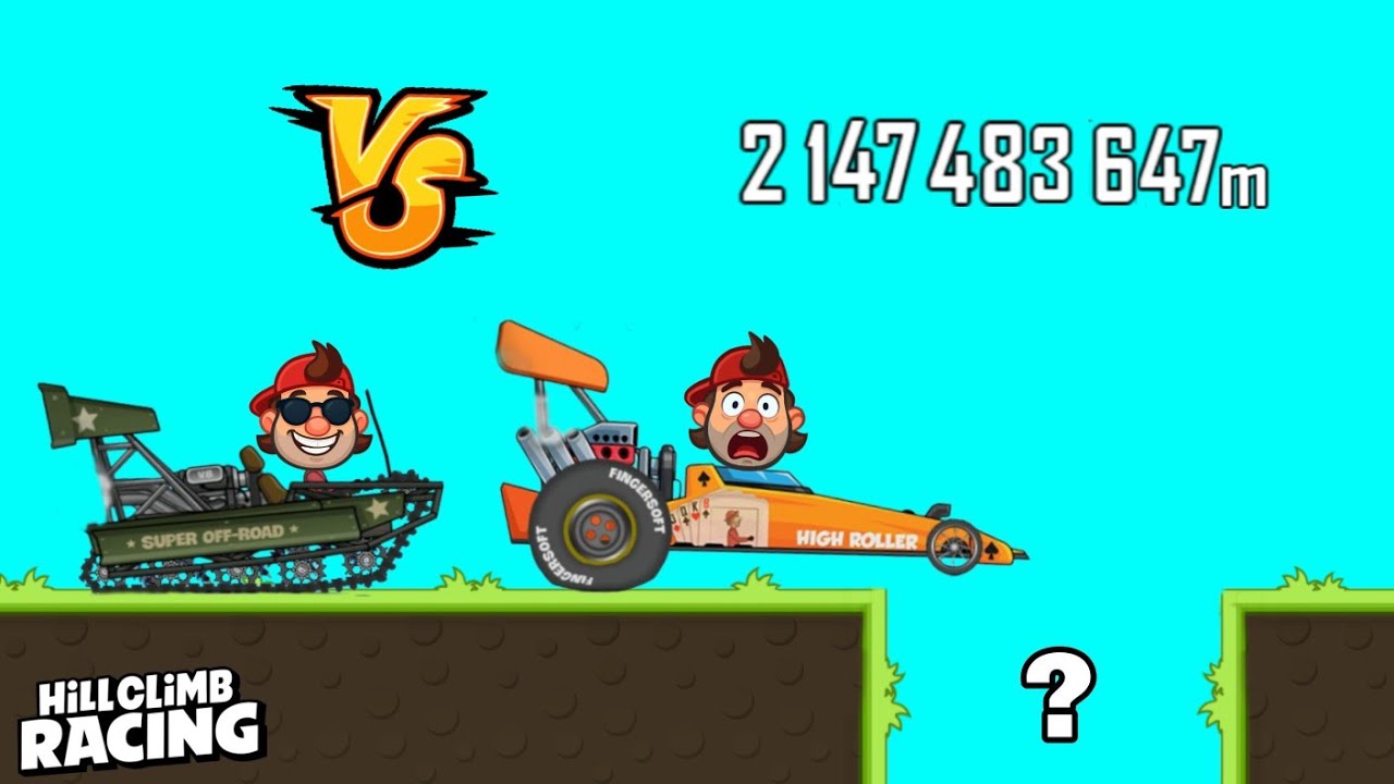 Hill Climb Racing : DRAGSTER vs SUPER OFFROAD  -  LONGEST DISTANCE WORLD RECORDS! Which Car is Best?
