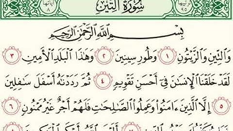 سورة التين . سورة العلق . سورة القدر (القرآن الكريم❤❤😍) #القرآن_الكريم
