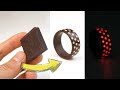 Woodturning - Making red glowing rings from black wood