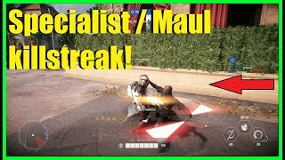 Star Wars Battlefront 2 - Specialist NT-242 killstreak! | Darth Maul ownage!