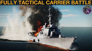 Fully Tactical Carrier Battle With Human Pilots & Ship Captains (Naval 30) | DCS