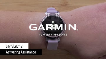 Garmin Support | Lily® Series | Using the Assistance Feature