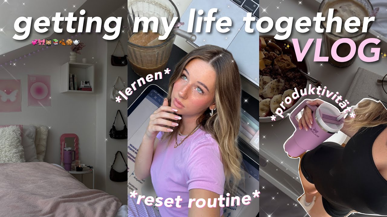 *Leben in den Griff bekommen* VLOG 🎀 | routine, aufräumen und lernen