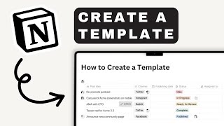 How to Create a Template in Notion | Notion Tutorial (2025)
