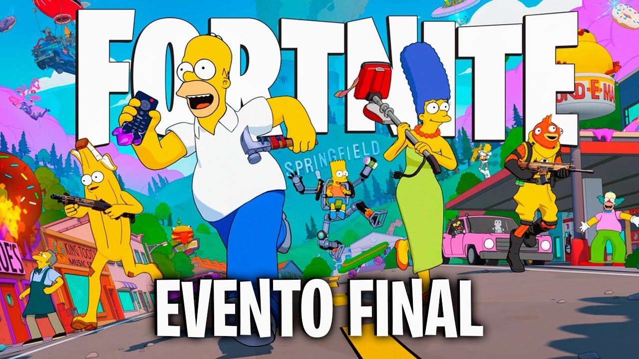 FORTNITE EVENTO FINAL LOS SIMPSON (COMPLETO)