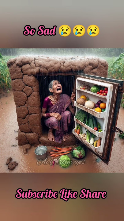 old lady is crying so sad 😭😭😭 #sad #ai #art #cute #like #shorts