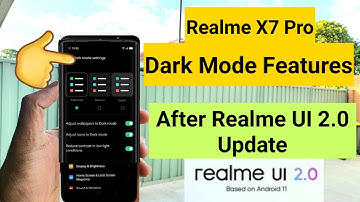 Realme ui 2.0 dark mode features in realme x7 pro