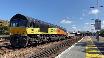 Class 66 departs Tonbridge with tones - 17/8/2023