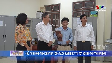 Kiểm tra công tác chuẩn bị Kỳ thi tốt nghiệp THPT năm 2023 tại huyện Mai Sơn