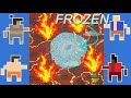 Melting kingdoms fight over a frozen oasis  worldbox