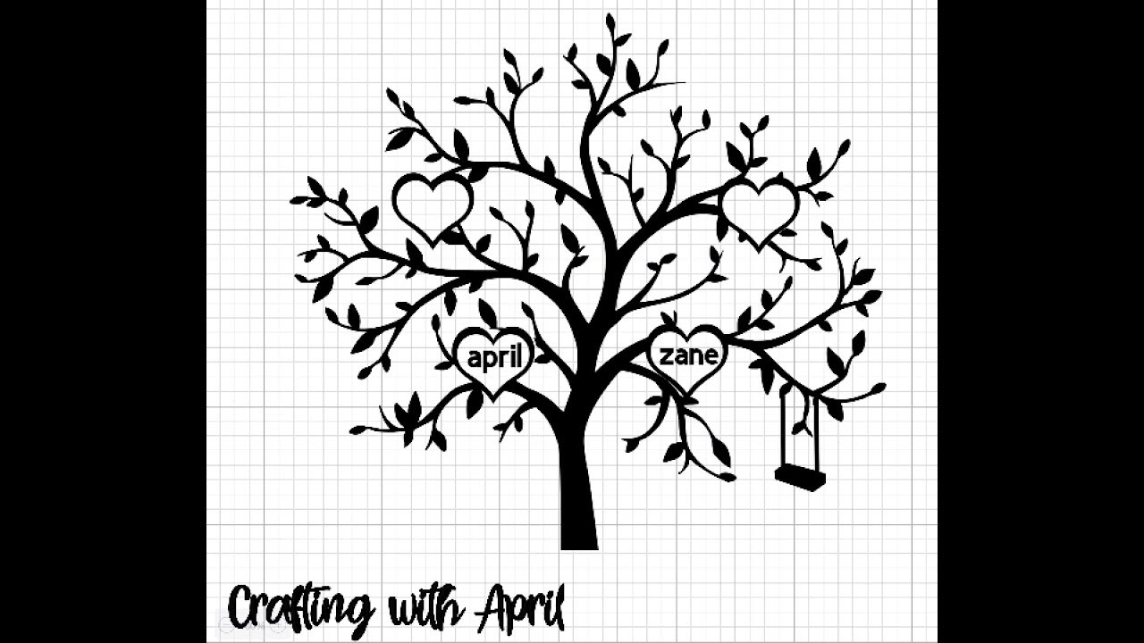 Download Free Crafting With April Creating A Family Tree For Vinyl Cut Out SVG DXF Cut File