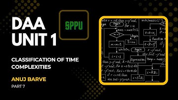 Classification of Time Complexities | DAA 2019 | Anuj Barve | SPPU
