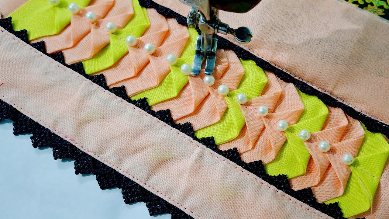 ️ Unique and Stilylest Trouser bottom making using fabric Patti /sewing ...