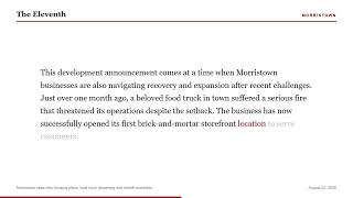 Morristown sees new housing plans food truck reopening and sheriff promotion
