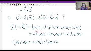 Theorem 3.2.2 (Properties of Dot Product in n-Space)