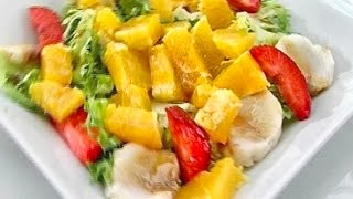 Салат из ангела с апельсином. Салат из ангела с апельсином.