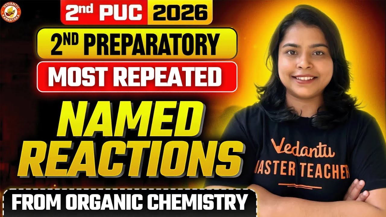 Most Repeated Named Reactions|2nd puc